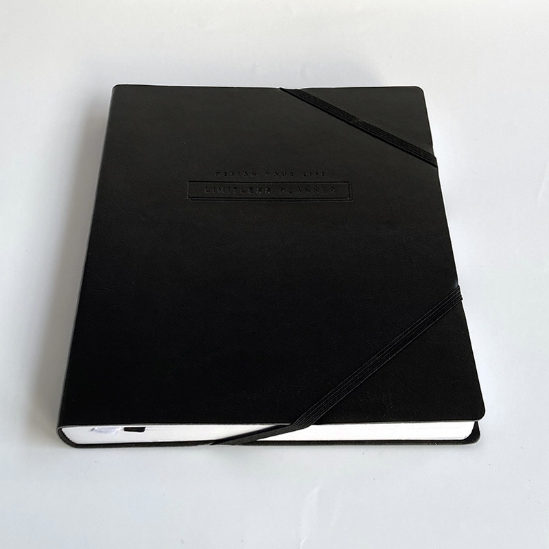 custom printed leather calendar day daily weekly journal planner notebook