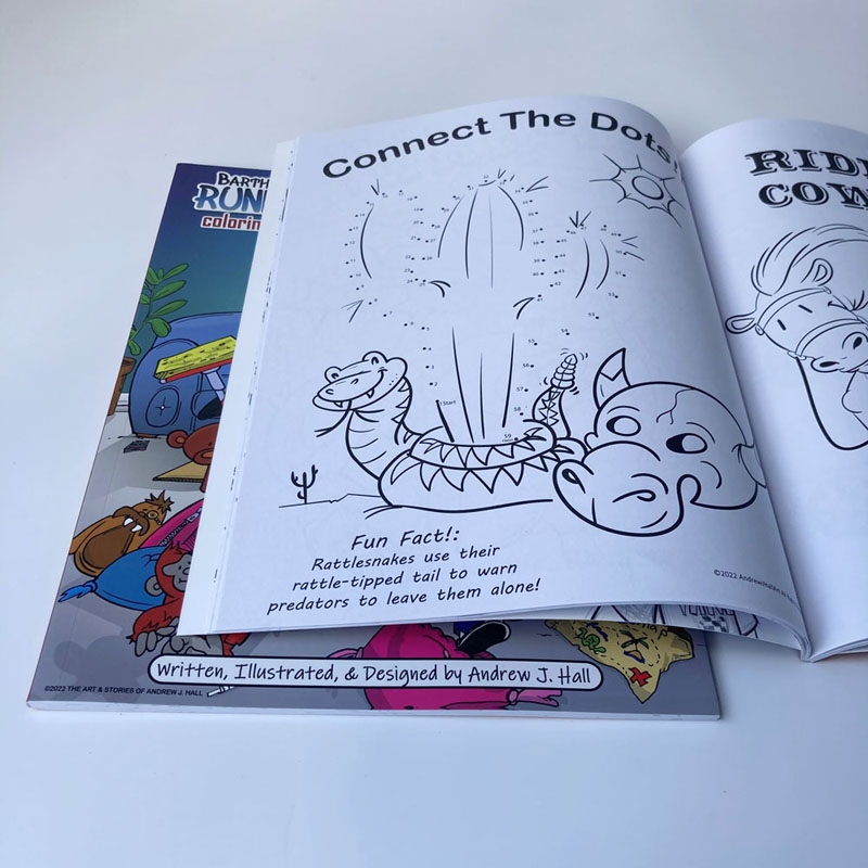 Softcover Flip Book Printing High Quality Wholesale Coloring Perfect Binding Book Printing