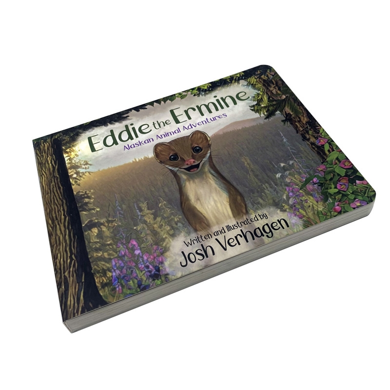 350gsm C1S card cardboard book with matt lamination 