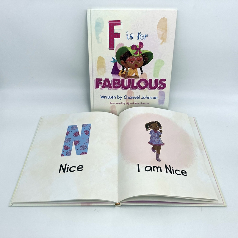 OEM customized color education children learning book