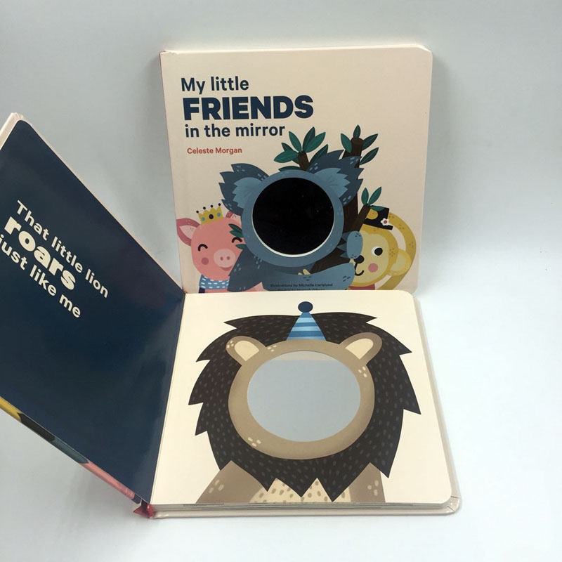 Mirror Cardboard book supplier book with Acrylic Mirror 