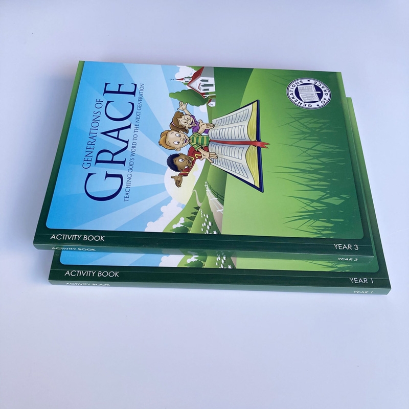 Perfect binding papercover education book printing factory
