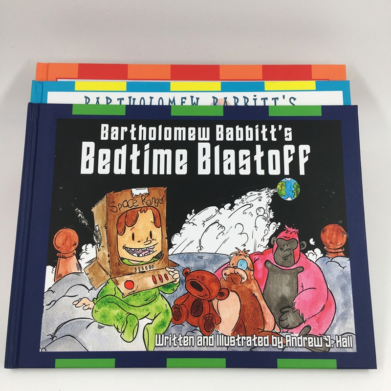A4 landscape hardcover full color child story book