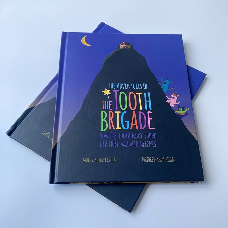 Child book hardcover spot uv anti scartch lamination 