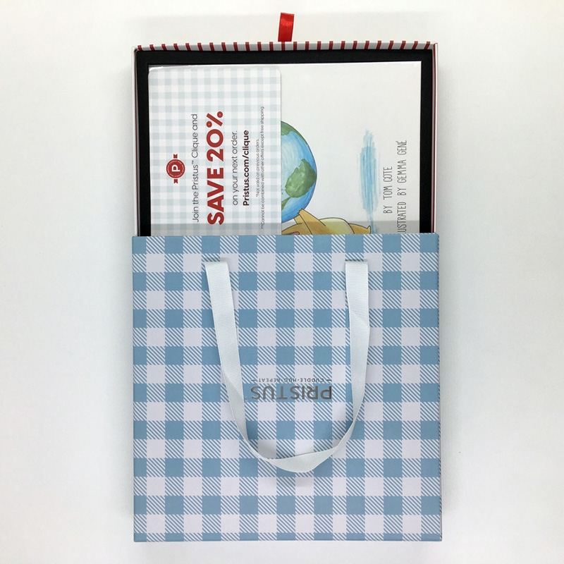 Child book with gift box