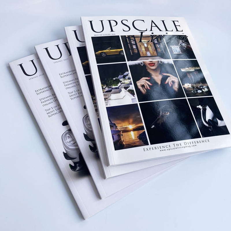 High Quality Art Paper Four Color Printing Fashion Softcover Magazine with Matt lamination and Spot UV