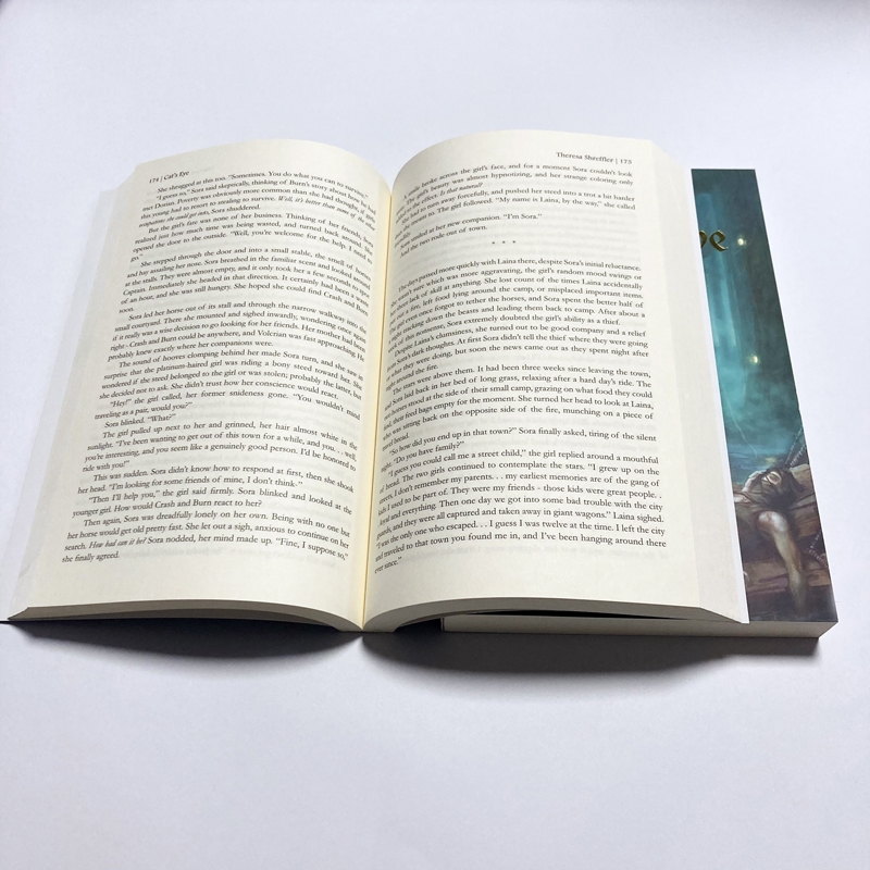 2024 book printing and binding custom cover picture CMYK graphic story novel hardcover book