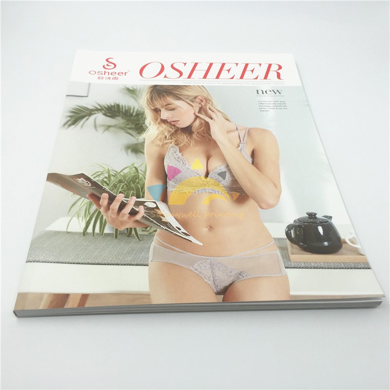 High Quality Custom Printing Catalog Brochure Booklet Fashionable Magazine book UV offset printing