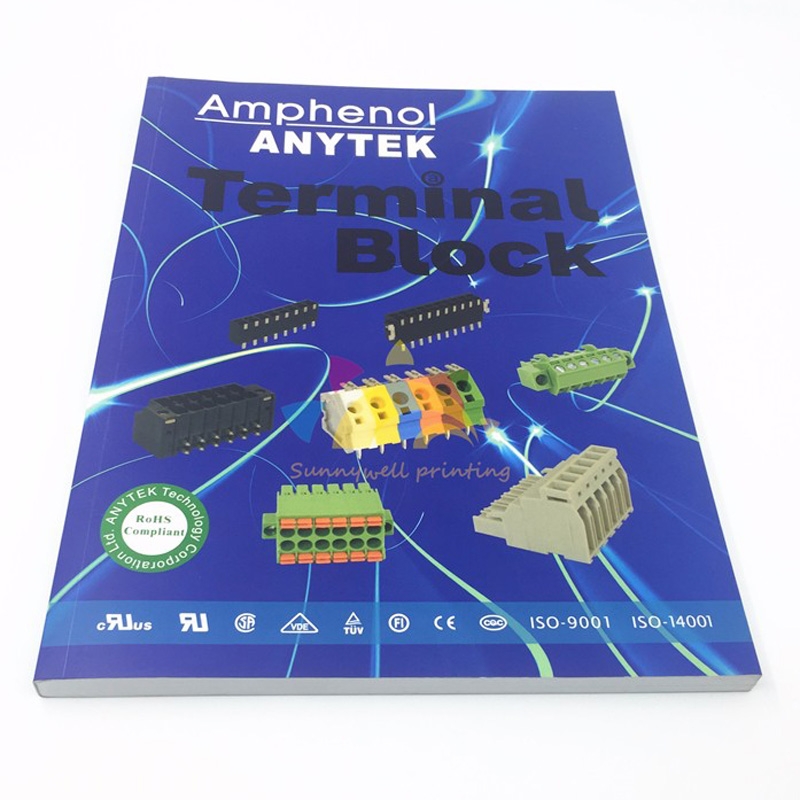 perfect binding catalog book printing factory price